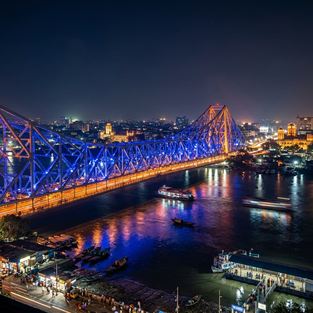 Kolkata Neon Background