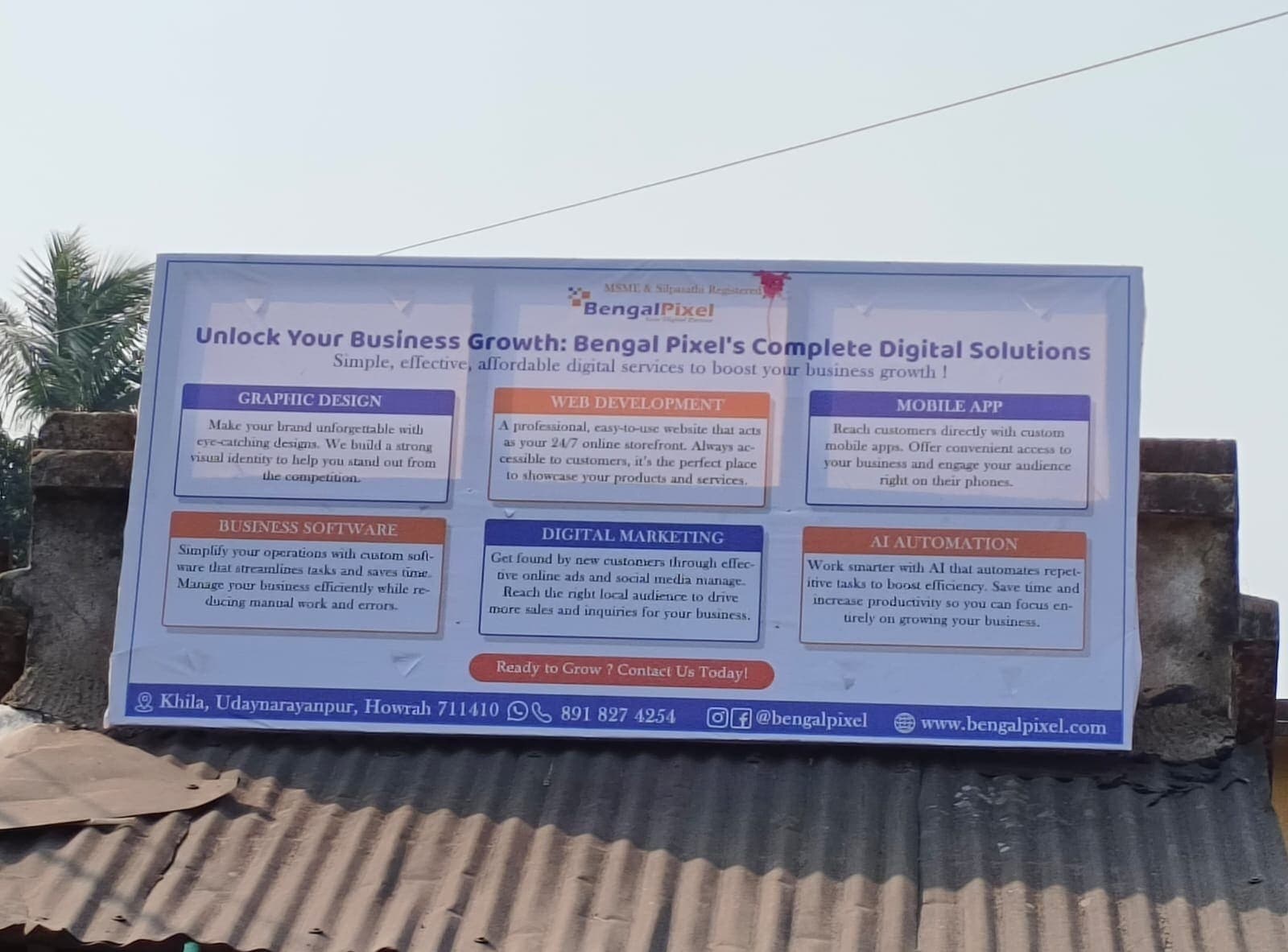 Outdoor Flex Banner — Bengal Pixel — Khila, Howrah